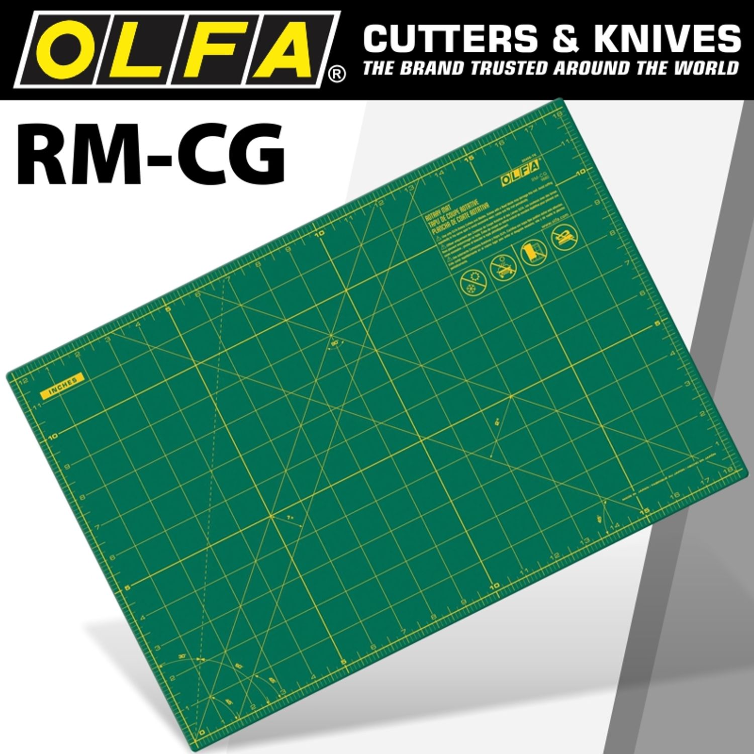OLFA Green Cutting Mat 12'x18' 305 X 458mm